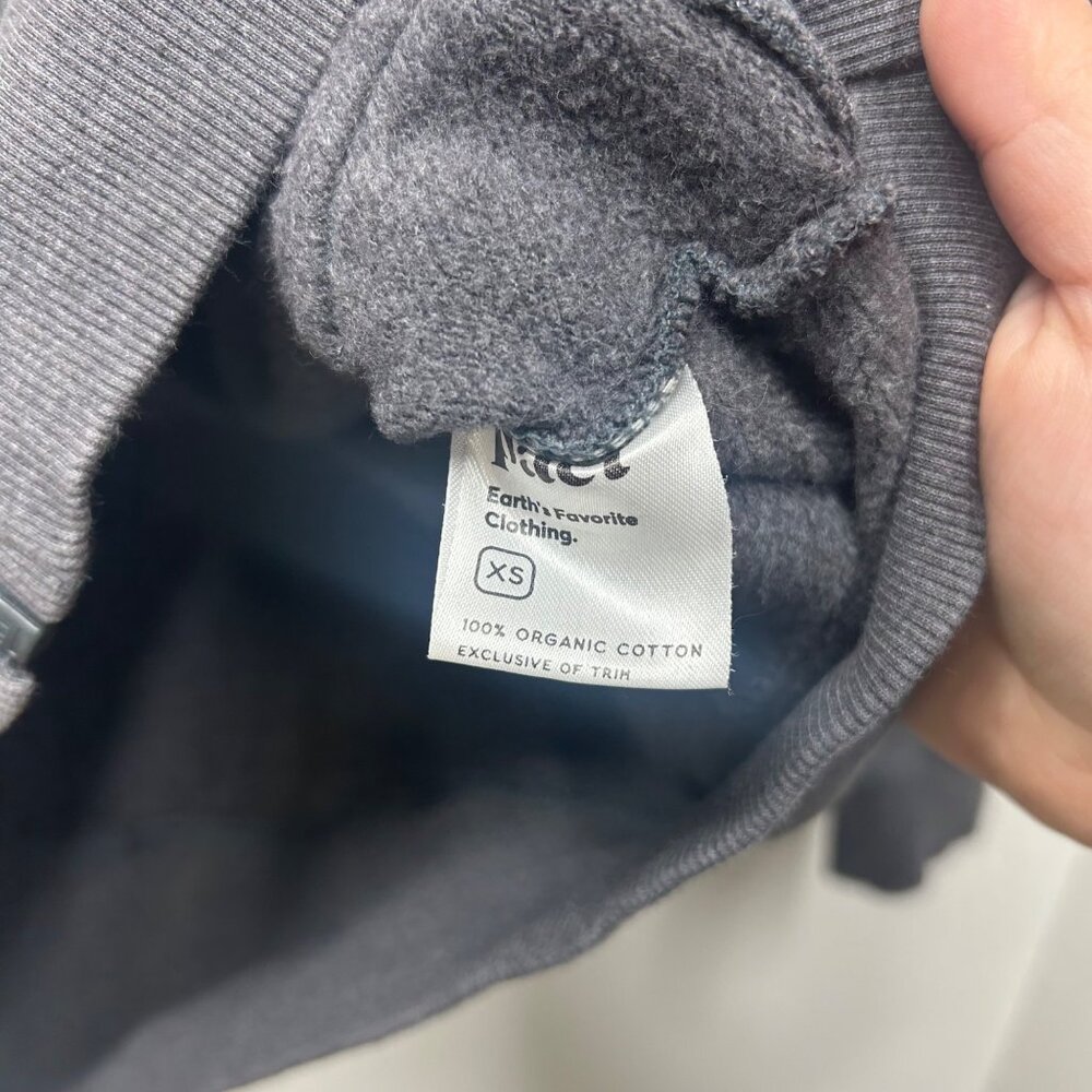 Organic Cotton Gray Zip-Up Hoodie By Pact XS - Picture 4 of 8